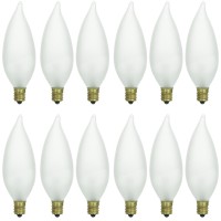 Sunlite Incandescent 15 Watt Petite Chandelier 95 Lumens Frost Light Bulb 12 Pack