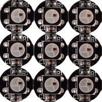 Btf-Lighting Ws2812B 100Pcs 5050Smd Individually Addressable Smart Rgb Led Pixel For Arduino 5V Dc Single 1-Led Led Module Pixels Color Light Little Rgb Leds Lampon Black Heat Sink Pcb Board Only Dc5V