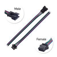 Btf-Lighting 10 Pairs 4Pin Sm Jst 15Cm Cable Female/Male Connectors For Led Strip Rgb 5050 3528 Ws2801 Apa02 Ws2815 Ws2813