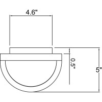 Nevis - Led Outdoor Wall Light - Satin Finish - Ribbed Frosted Glass Shade