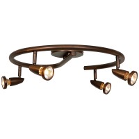 Mirage - 4-Light Spotlight Semi-Flush Mount - Bronze Finish