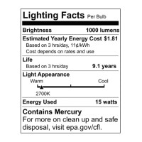 (2-Pack) Satco S8207 26-Watt 2700K Gu24 Base Mini Spiral Compact Fluorescent Lamp, 120W Equal2