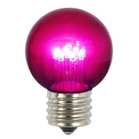 Vickerman G50 Led Purple E26 Glass Bulb 5Box 9W Xled2656