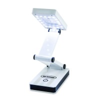 Ideaworks Led Lamp For Desk - Collapsible, Portable From Home To Office, Acrylonitrile Butadiene Styrene, White