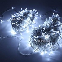 Zoic 500 Led Christmas Wedding Party Fairy String Light Lamp 100 Meters (328 Feet) 8 Modes 29V Memory Function White