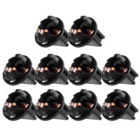 10 pieces Twist Lock Base Sockets for 194168T314 type Miniature Wedge Base bulbs which are used for instrument panelgauge cluster Indicator etcHigh quality and Brand New Socket type with solder terminals and mounting hole compatible with WLED series minia