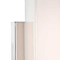 Elk Home Midtown 1-Light Sconce - In Chrome Finish, With White Painted Glass, Modern/Contemporary Style