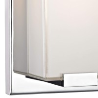 Elk Home Midtown 1-Light Sconce - In Chrome Finish, With White Painted Glass, Modern/Contemporary Style