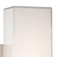 Elk Home Midtown 1-Light Sconce - In Chrome Finish, With White Painted Glass, Modern/Contemporary Style