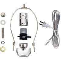 Creative Hobbies? Ml93H Silver Finish Make-A-Lamp Kit With All Parts Needed And Instructions For Diy Lamp Design Or Repair