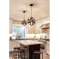 Truelite Industrial Metal Spherical Pendant Displays Changeable Hanging Lighting Fixture