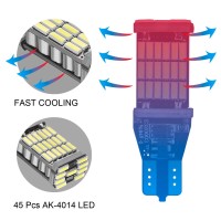 This Item is Only For Backup Reverse Lights Please Dont Use It to Do Other Purpose This page features one pair xenon white 45SMD 4014 chipsets high power bulbs It is perfect for customers who are looking for a super bright output Fitment The High Power LE