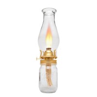 Creative Hobbies M999M -Oil Lamp Replacement Burner Chimney Holder For Mason Jars, Turn Your Mason Jar Into A Nostalgic Oil Lamp, Hurricane Lamp, 2 Pack