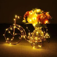 10Ft 30 Led Warm Mini Lights Battery Operated Fairy Lights Twinkle String Waterproof Starry Locker Lights For Girls In Middle Sc