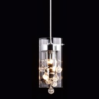 Axiland G9 Modern Crystal Pendant Light Fixtures Dimmable And Hight Adjustable Pendant Lights Kitchen Island Lighting Brush Nickel Hanging Lights For Kitchen Dining Room Countertop