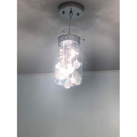 Axiland G9 Modern Crystal Pendant Light Fixtures Dimmable And Hight Adjustable Pendant Lights Kitchen Island Lighting Brush Nickel Hanging Lights For Kitchen Dining Room Countertop