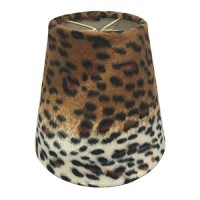 Royal Designs, Inc. Hardback Chandelier Shade Cs-958-5-6, Leopard Style 2 Design, 3 X 5 X 4.5, Pack Of 6