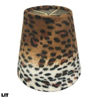 Royal Designs, Inc. Hardback Chandelier Shade Cs-958-5-6, Leopard Style 2 Design, 3 X 5 X 4.5, Pack Of 6