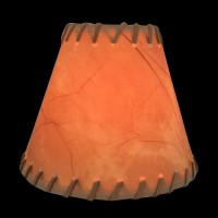 Royal Designs Inc Round Faux 2 Tone Leather Chandelier Basic Shade Cs97366 Medium Brown 3 X 6 X 5 Pack Of 6