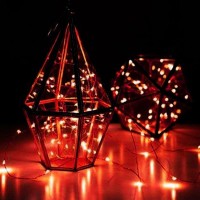 Anjaylia String Lights, 16.5Ft/5M 50Leds Bright Light Party Home Festival Decorations Battery Operated Lights(Red)