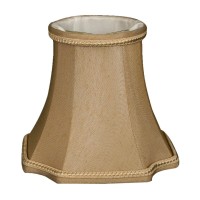 Royal Designs, Inc. Decorative Inverted Corner Bell Chandelier Shade Cs-714Agl-6, Antique Gold, 3 X 5 X 4.5, Pack Of 6