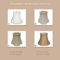 Royal Designs, Inc. Decorative Inverted Corner Bell Chandelier Shade Cs-714Agl-6, Antique Gold, 3 X 5 X 4.5, Pack Of 6