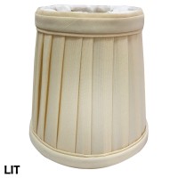 Royal Designs, Inc. Pleated Empire Chandelier Shade Cs-110Eg-6, Eggshell, 3 X 4.25 X 4.25, Pack Of 6