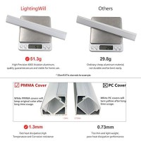 Lightingwill 5-Pack V-Shape Led Aluminum Channel System 3.3Ft/1M Anodized Silver Flush Corner Mount For <12Mm Width Smd3528 5050 Led Strips With Oyster White Cover, End Caps And Mounting Clips V03S5