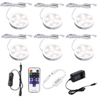 Aiboo Dimmable Led Under Cabinet Lighting Counter Showcase Kitchen Lighting Fixtures With 12V Plug In Adapter And Dimmable Wire