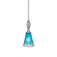 Elegant Mini Pendant With Hang Straight Swivel Shown In Aged Silver Finish With 5.5