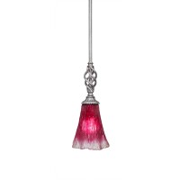 Elegant Mini Pendant With Hang Straight Swivel Shown In Aged Silver Finish With 5.5