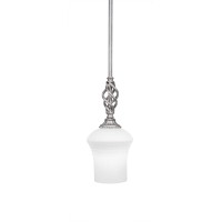 Elegant Mini Pendant With Hang Straight Swivel Shown In Aged Silver Finish With 5.5