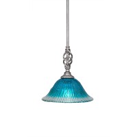 Elegant Mini Pendant With Hang Straight Swivel Shown In Aged Silver Finish With 10