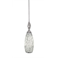 Elegant Mini Pendant With Hang Straight Swivel Shown In Aged Silver Finish With 5.5