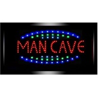 Crystal Art - Man Cave Framed Flashing Led Sign