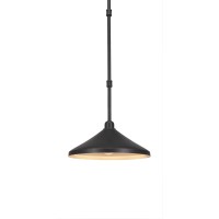 Vintage Stem Mini Pendant Shown In Dark Granite Finish With 14 Dark Granite Metal Shades