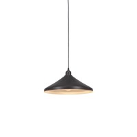 Vintage Cord Mini Pendant Shown In Dark Granite Finish With 14 Dark Granite Metal Shades