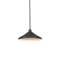 Vintage Stem Mini Pendant Shown In Dark Granite Finish With 14 Dark Granite Metal Shades