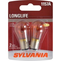 Sylvania 1157A Long Life Miniature Amber Bulb Ideal For Park And Turn Lights Contains 2 Bulbs