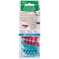 Clover Mini Wonder Clips (Red Blue20 Pcs)