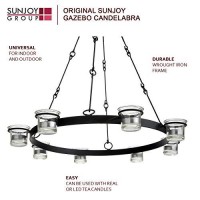 Illuminate Your Gazebo With This Fully Assembled 6-Candle Sunjoy Hanging Chandelier