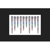 Sienna Ul Broadway Light 10Ct 61 Light Led Meteor Dripping Multi-Color Icicle Light Set