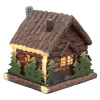 Black Forest Decor Bear & Cabin Nightlight