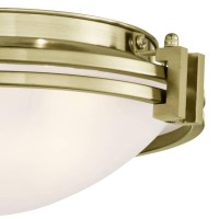 Possini Euro Design Deco Mid Century Modern Close To Ceiling Light Flush Mount Fixture 12 3/4