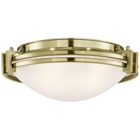 Possini Euro Design Deco Mid Century Modern Close To Ceiling Light Flush Mount Fixture 12 3/4