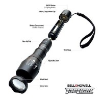 Bell + Howell 1176 Taclight High-Powered Tactical Flashlight With 5 Modes & Zoom Function 22X Brighter High Lumens Weather Proof For Outdoor Activities, Camping, Emergency As Seen On Tv (Original)