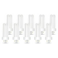 Circle (10 Pack) Plt-26W 841, 4 Pin Gx24Q-3, 26 Watt Triple Tube, Compact Fluorescent Light Bulb