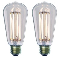 Bulbrite Led St18 Dimmable Medium Screw Base (E26) Light Bulb, 40 Watt Equivalent, 2200K, Antique