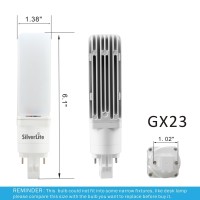 Silverlite [Plug&Play] 7W Led Pl Bulb Gx23-2 Pin Base,18W Cfl Equivalent,700Lm,Soft White(2700K),Driven By 120-277V And Cfl Ballast,Horizontal Recessed,180 Rotatable,Ul Listed