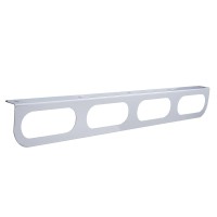 Stainless steel light bracket for big rigs fits a wide variety of rigs and applications Excellent for commercial rigs with additional rear lighting requirement can be used with a combination of United Pacific markers lights and signals